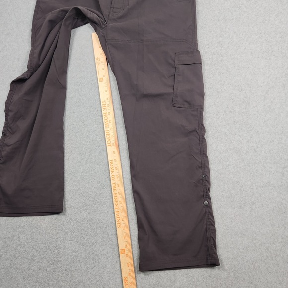 Prana Zion Pants 36x30 Gray Belted Hiking Outdoor Slim Fit Stretch Outdoors - Picture 12 of 14